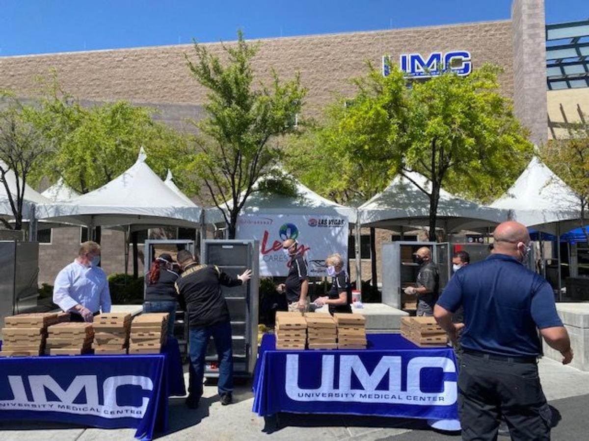 LVMS, Levy Restaurants provide lunch for UMC medical staff