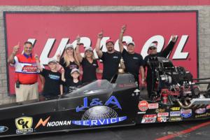 No one was better in the Top Alcohol Dragster division than Joey Severance at the NHRA Division 7 Lucas Oil Drag Racing Series event at The Strip at LVMS over the weekend.