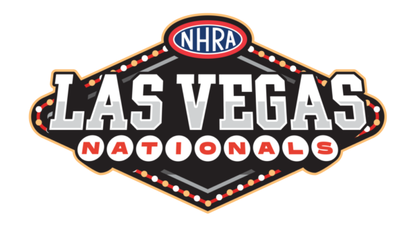 Official logo of the NHRA Las Vegas Nationals at The Strip at Las Vegas Motor Speedway.