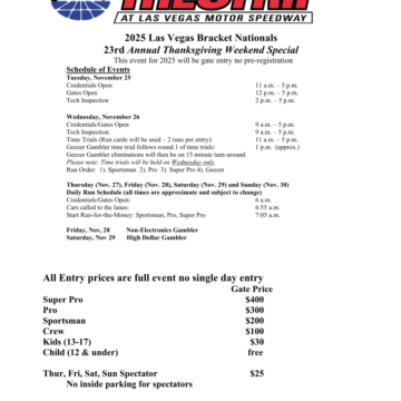 Thanksgiving Bracket Nationals – Nov. 26–30