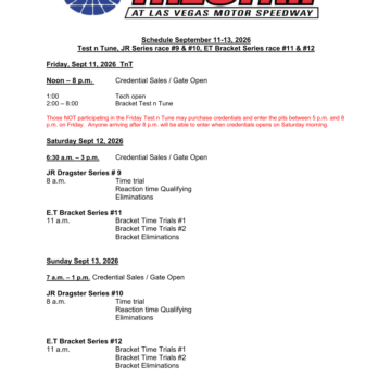 Sept. 11–13, 2026