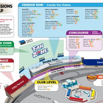 Concessions Map and Menu Guide