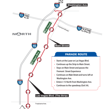 NASCAR Hauler Parade Map