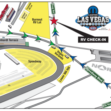 NHRA RV Check-In Lot