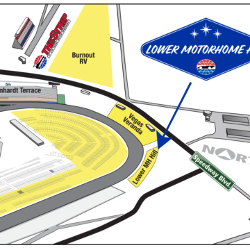 NHRA: Lower Motorhome Hill RV Lot Map