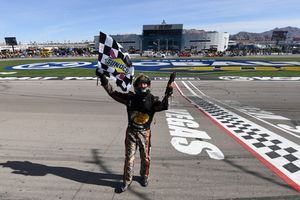 Martin Truex Jr. swept all three stages of the Kobalt 400 at LVMS on Sunday.