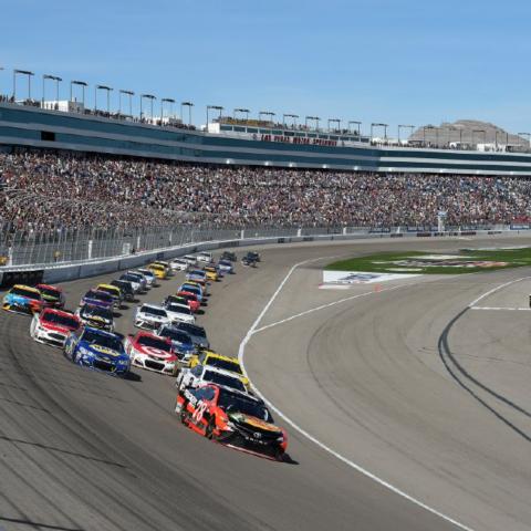 Start times for Las Vegas Motor Speedway's Monster Energy NASCAR Cup Series races were announced by NASCAR on Monday.