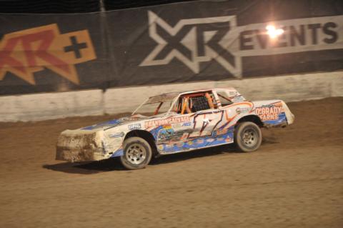 Luke Ramsey #17 on Saturday night at Las Vegas Dirt Nationals.