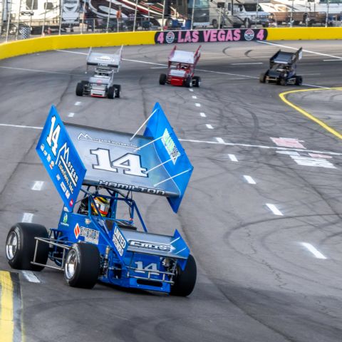 Day 1 of the Open Wheel Showdown at the Bullring at Las Vegas Motor Speedway
