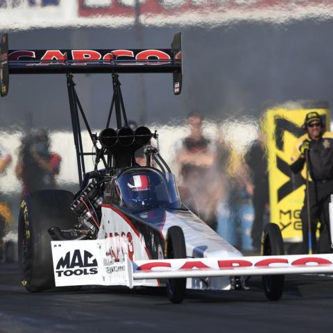 Top Fuel points leader Steve Torrence looks to keep his hot streak going this weekend at the NHRA Toyota Nationals at The Strip at LVMS.
