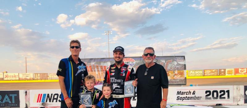 Four generations of the Ash family celebrated in Victory Lane Saturday night