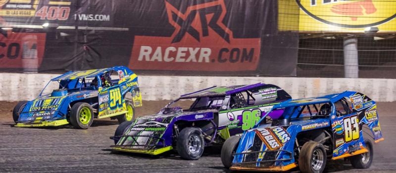 Three-wide racing has become the norm during the Duel in the Desert.