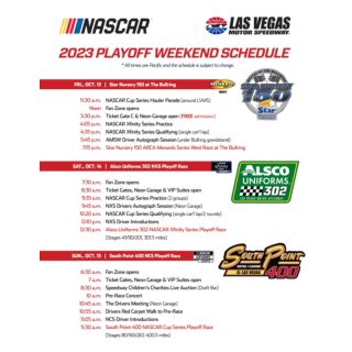 Weekend Schedule