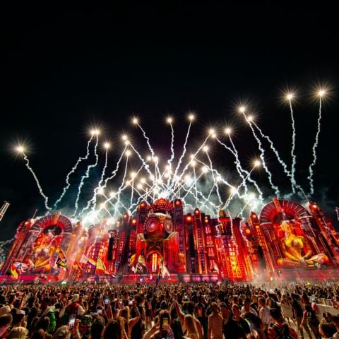 A general view of the Electric Daisy Carnival festival at Las Vegas Motor Speedway 