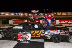 Aaron McMorran leads the NASCAR Bombers points standings and is second in the NASCAR Grand American Modifieds standings after one weekend of racing at The Bullring at LVMS.