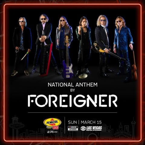 Pennzoil 400 National Anthem Singers, FOREIGNER
