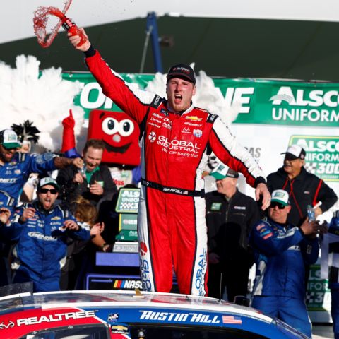 Austin Hill At Victory Lane At LVMS