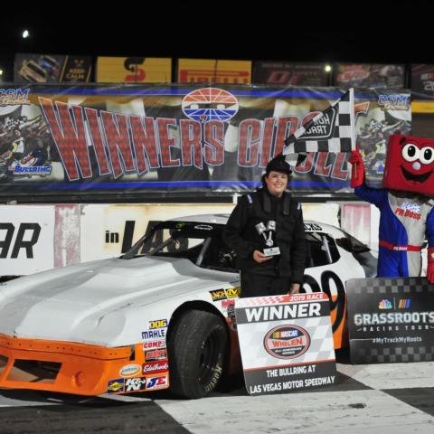 Seven race wins propelled Sam Jacks to his second consecutive NASCAR Super Stocks division title at The Bullring at LVMS.