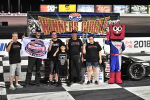 Aaron McMorran earned his third career season championship at The Bullring at LVMS on College Night Saturday after winning the NASCAR Grand American Modifieds race.