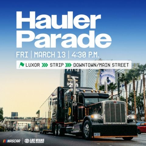 NASCAR Hauler Parade at Las Vegas Strip