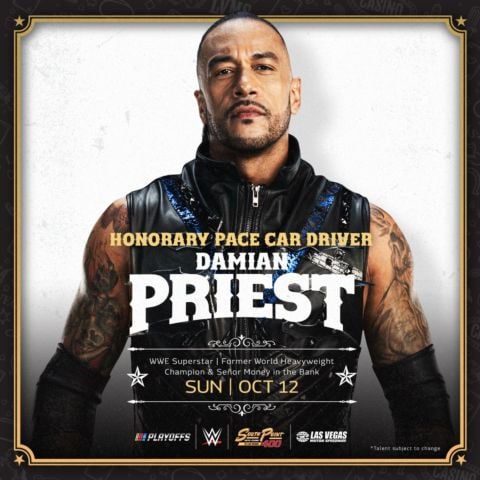 South Point 400 Pace Car Driver, WWE Superstar Damian Priest