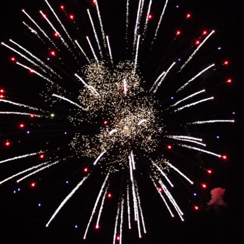 Fireworks at Night of Fire