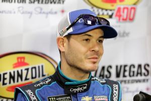 Kyle Larson clocked the fastest lap during Day 1 of NASCAR testing at Las Vegas Motor Speedway on Wednesday.