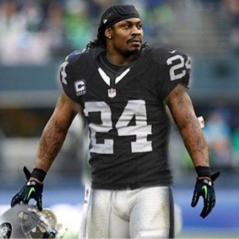 Former star NFL running back Marshawn Lynch will drive the pace car for Sunday's South Point 400 at LVMS.