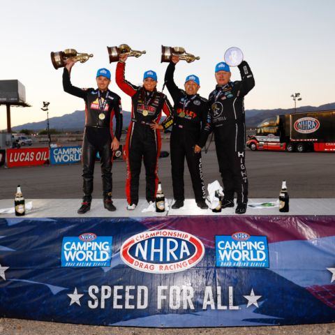 Day 3 of the NHRA Nevada Nationals at The Strip at Las Vegas Motor Speedway