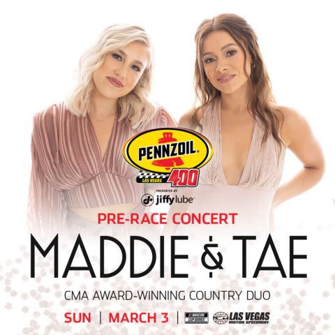 Country music duo Maddie & Tae to headline Pennzoil 400 pre-race concert