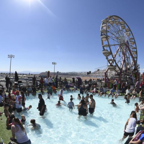 The wildly popular Turn 4 Turn Up area will be back for this year's South Point 400 weekend at LVMS.