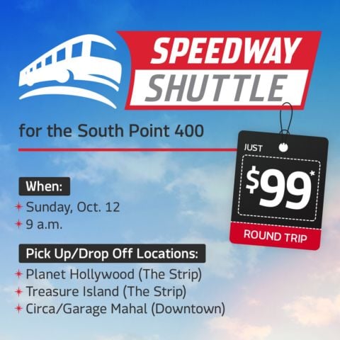 Shuttle service for the South Point 400