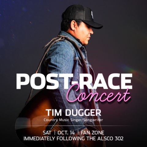 Tim Dugge post-race concert announcement
