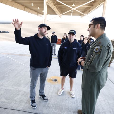 Flyover for the Pennzoil 400 at Las Vegas Motor Speedway