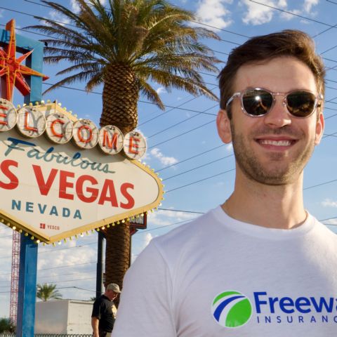 Daniel Suarez in Las Vegas
