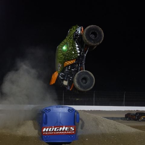 Monster Trucks at the Dirt Track at Las Vegas Motor Speedway