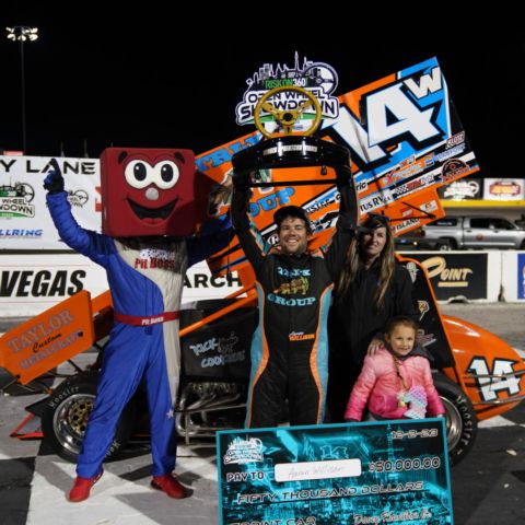 Riskon360! Open Wheel Showdown winner at the Bullring at Las Vegas Motor Speedway