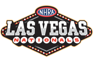 Official logo of the NHRA Las Vegas Nationals at The Strip at Las Vegas Motor Speedway.