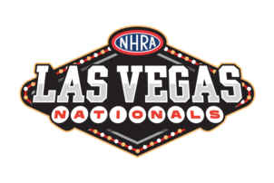 Official logo of the NHRA Las Vegas Nationals at The Strip at Las Vegas Motor Speedway.