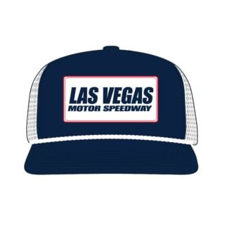 LVMS FLAT BILL PATCH HAT Navy