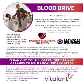 Speedway Children's Charities Donation & Vitalant Blood Drive Thumbnail