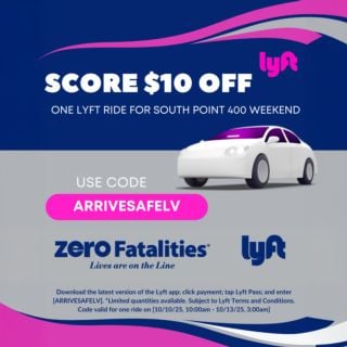 NASCAR Lyft Offer <span>Courtesy of Zero Fatalities Nevada</span>