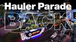 NASCAR Hauler Parade on the Las Vegas Strip