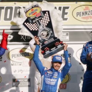 This is NASCAR in Las Vegas!